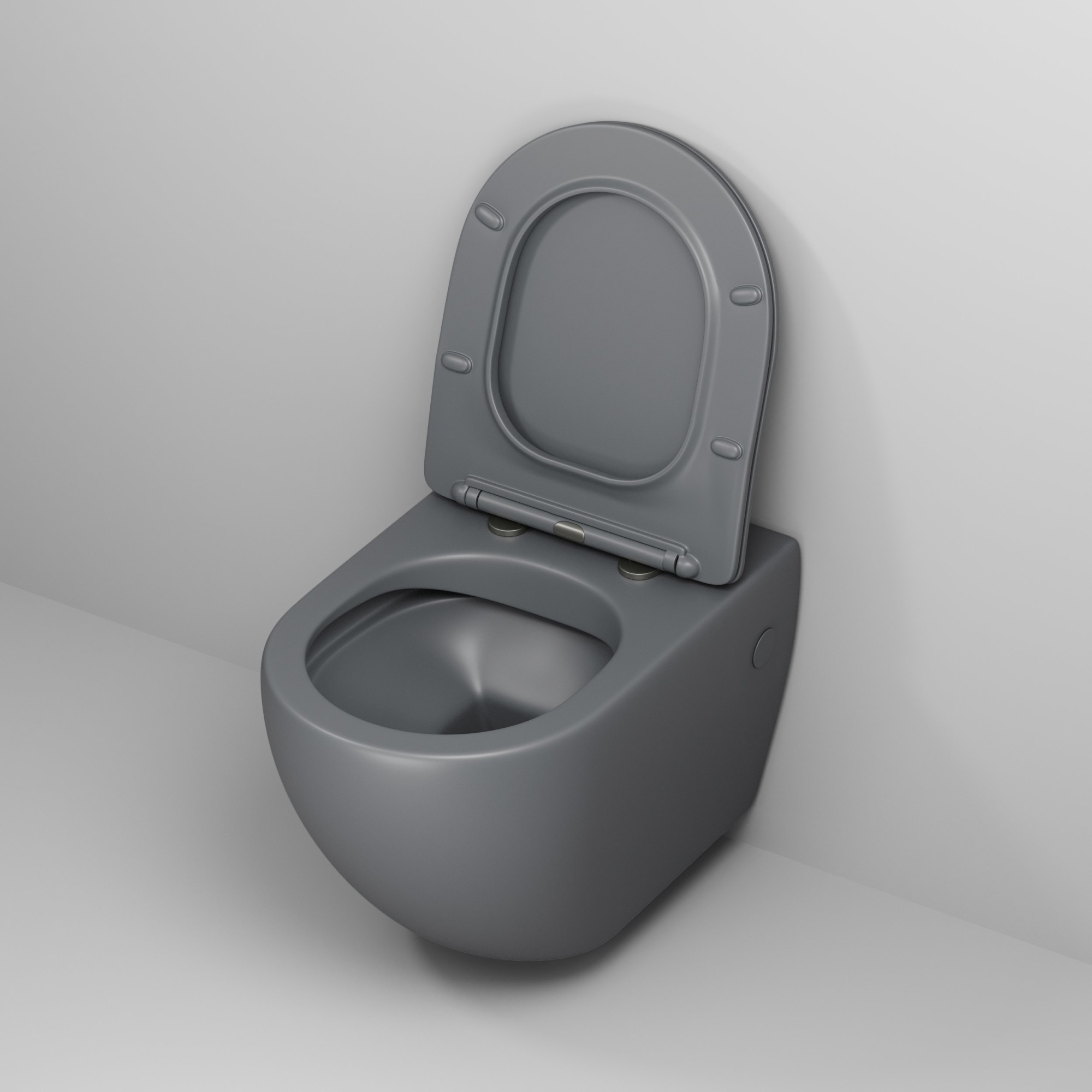 Унитаз gr-4411gms color (550*365*395) подвесной безободковый