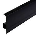 Плинтус алюминиевый на клипсах ПК-70 чёрный матовый