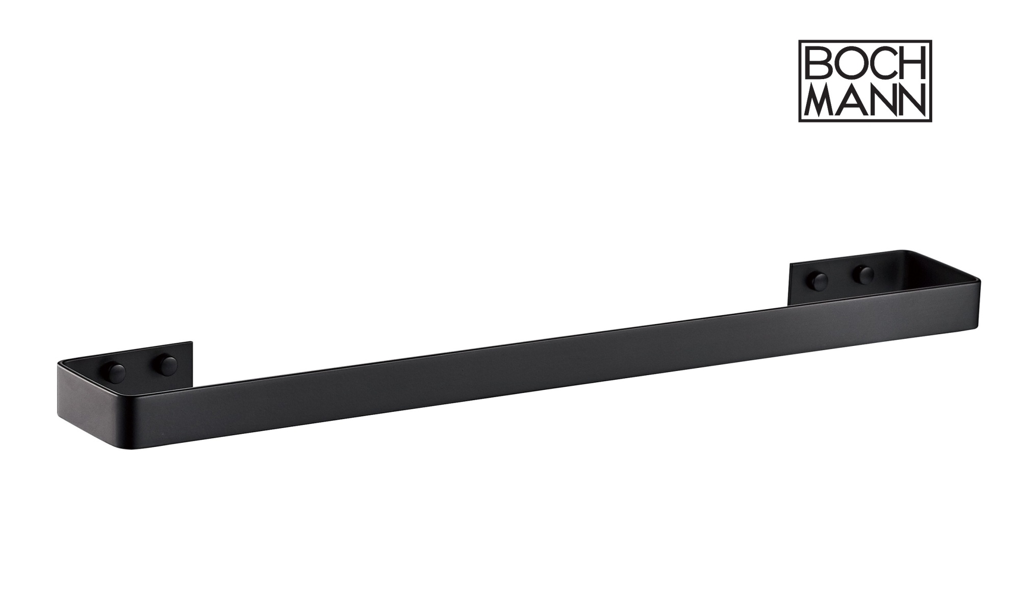 Держатель CR-D01-02MB для полотенец из нержавеющей стали BOCH MANN (590х30х75), цвет черный