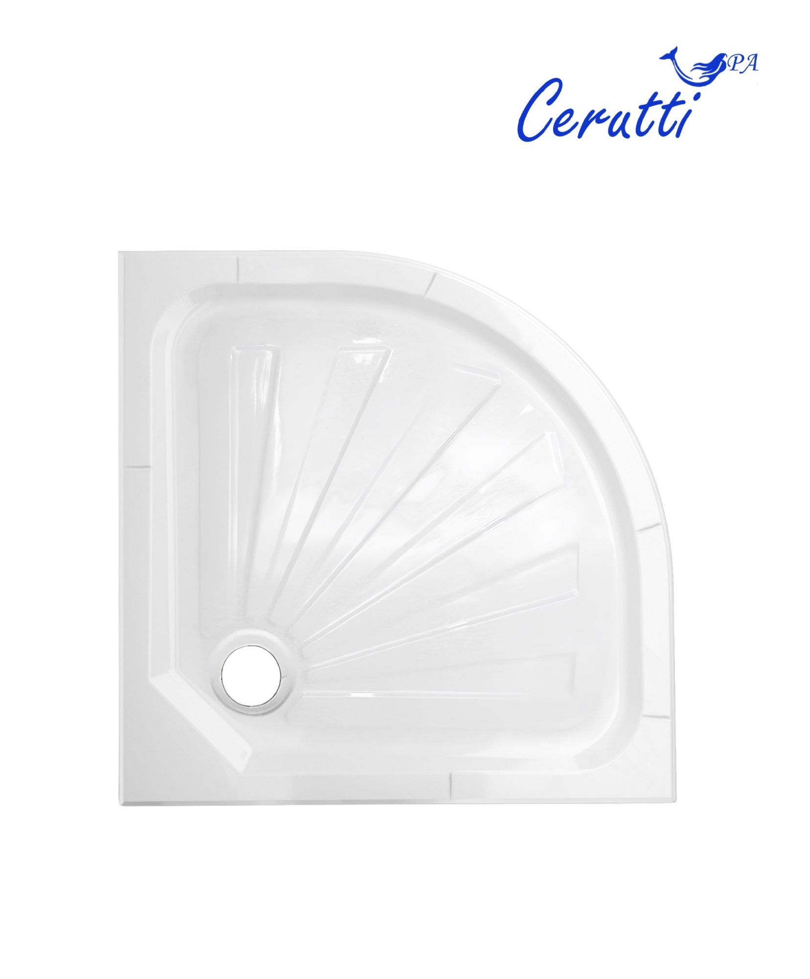 Поддон R100 Ceruttispa полукруглый (100х100х12)