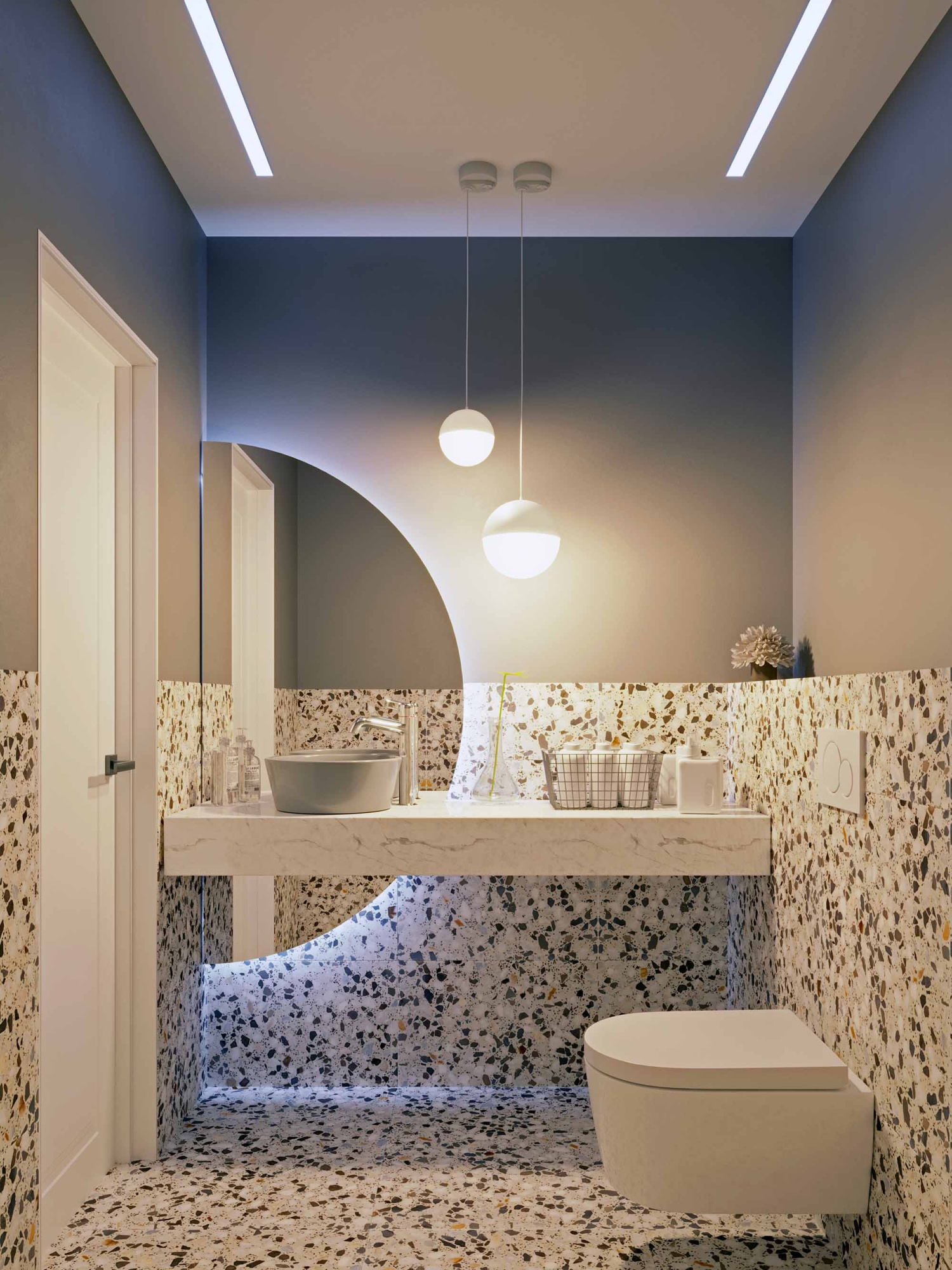 Светильник SP-EMISFERO-R200-16W Day4000 (WH, 180 deg, 230V) (IP20 металл, 3 года)