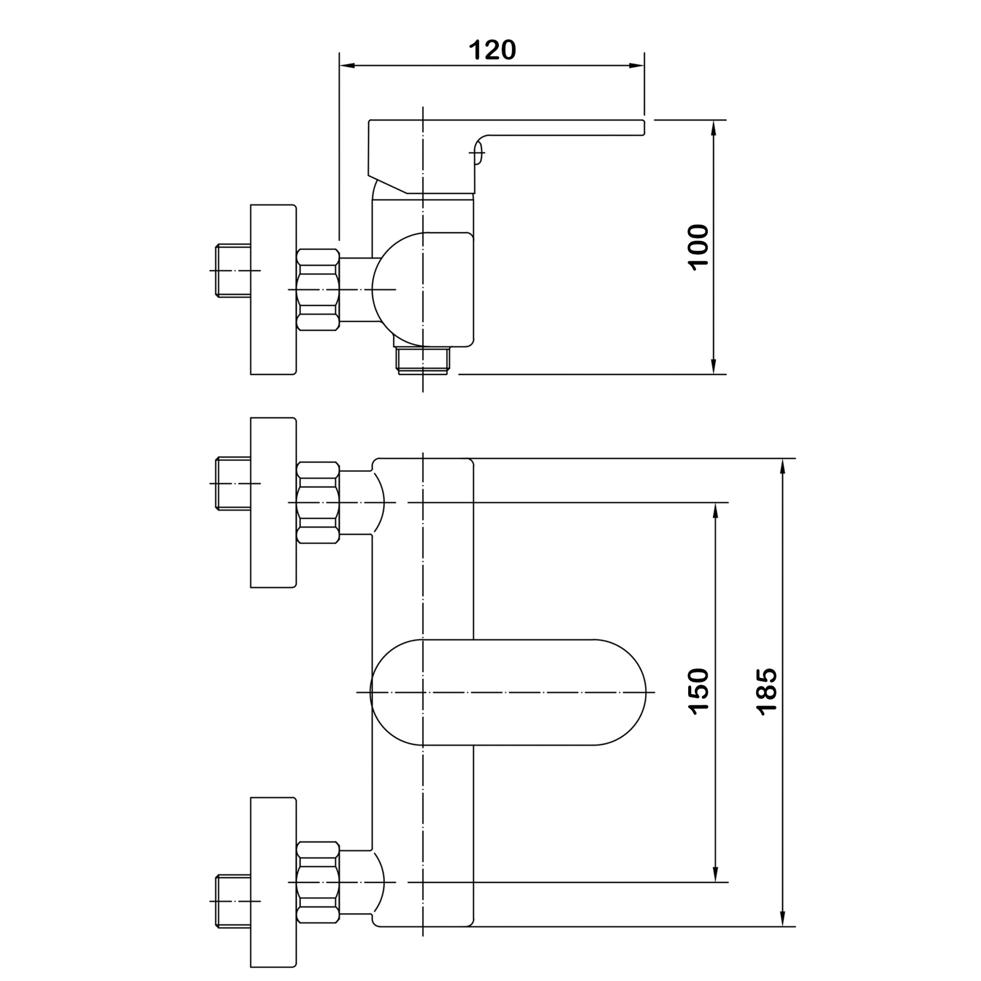 Смеситель для душа Swedbe Lynx 2320