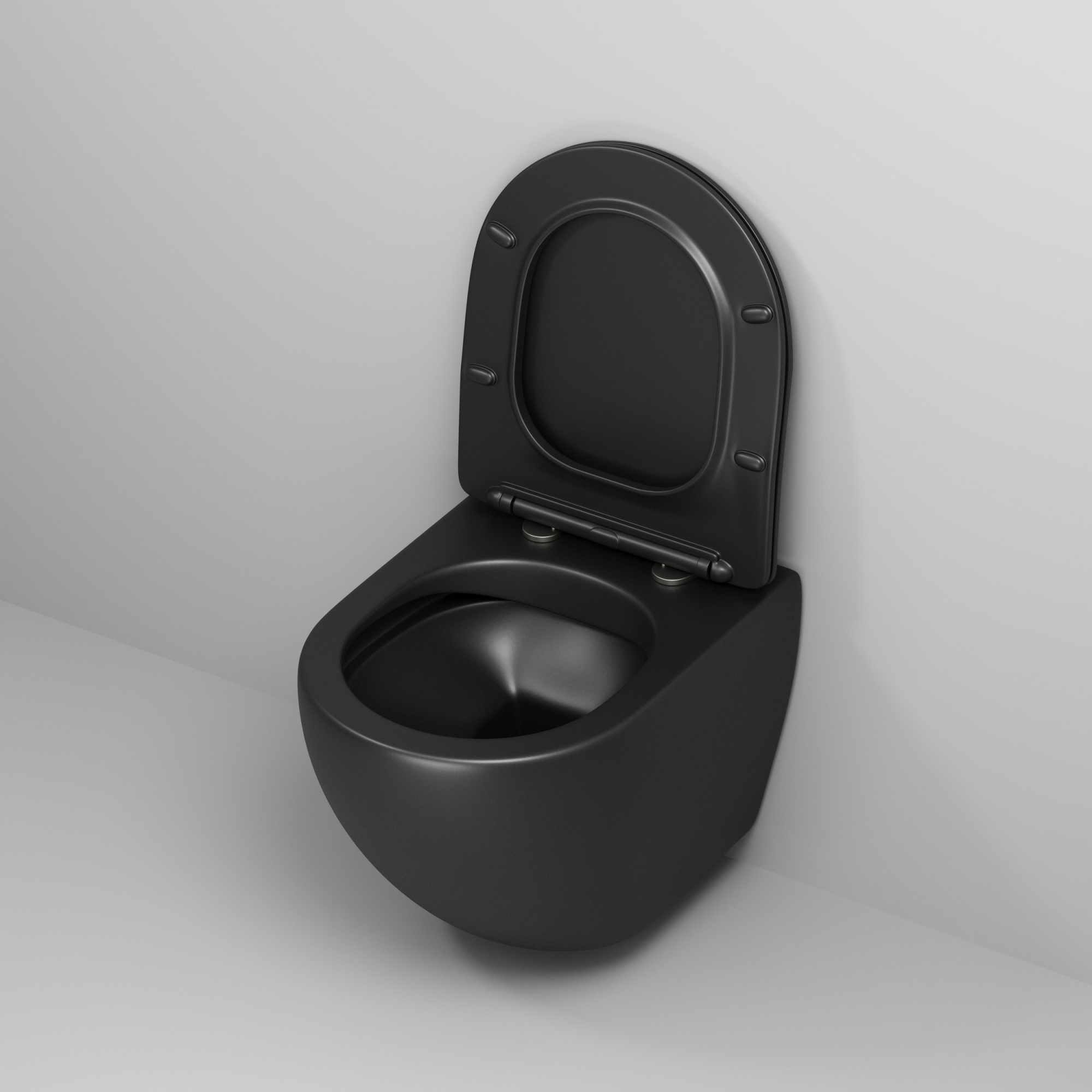 Унитаз gr-4455bms color (490*370*360) подвесной безободковый