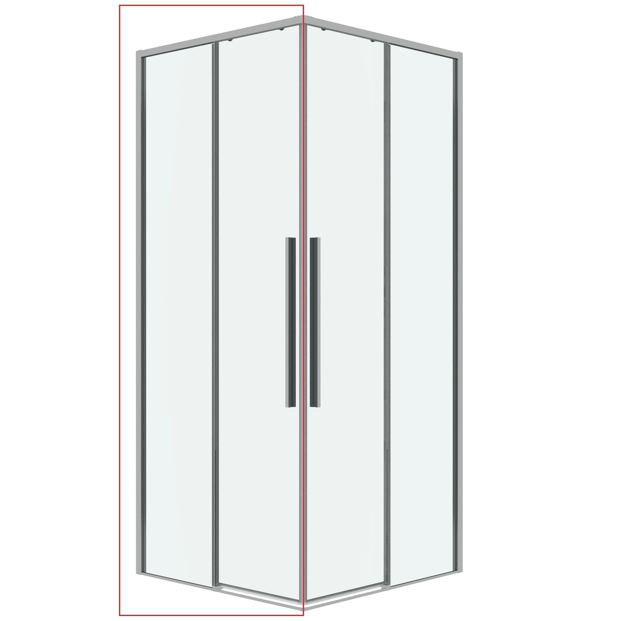 1/2 душевого ограждения 1/2.К33.01.90.10.00 Galaxy (90*195)