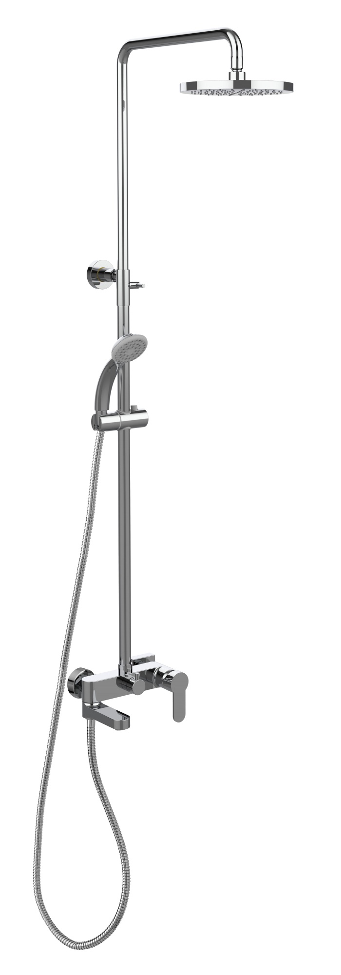 Колонна для душа телескопич. Blu излив-дивертор, хром Paffoni