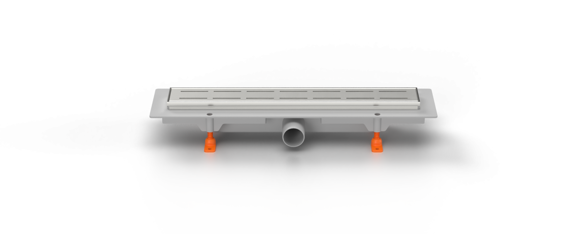 Душевой лоток 35 см Creto Walkway CRE-350 WH с решеткой. хром