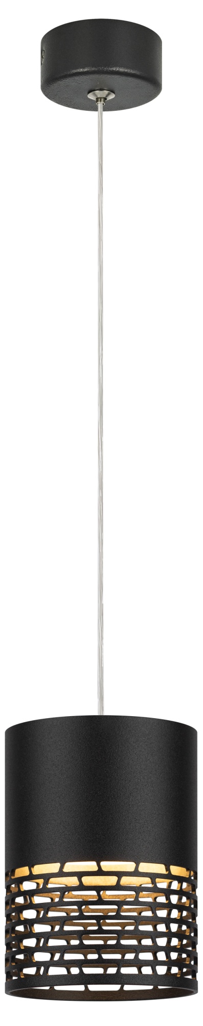 Светильник подвесной (подвес) PL29 BK цоколь GX53 потолочный цилиндр черный