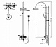 Душевая колонна со смесителем для ванны Bravat (F65193BAF-A2-RUS)