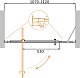 Душевая дверь CEZARES MOLVENO-BA-11-80+30-C-Cr-IV