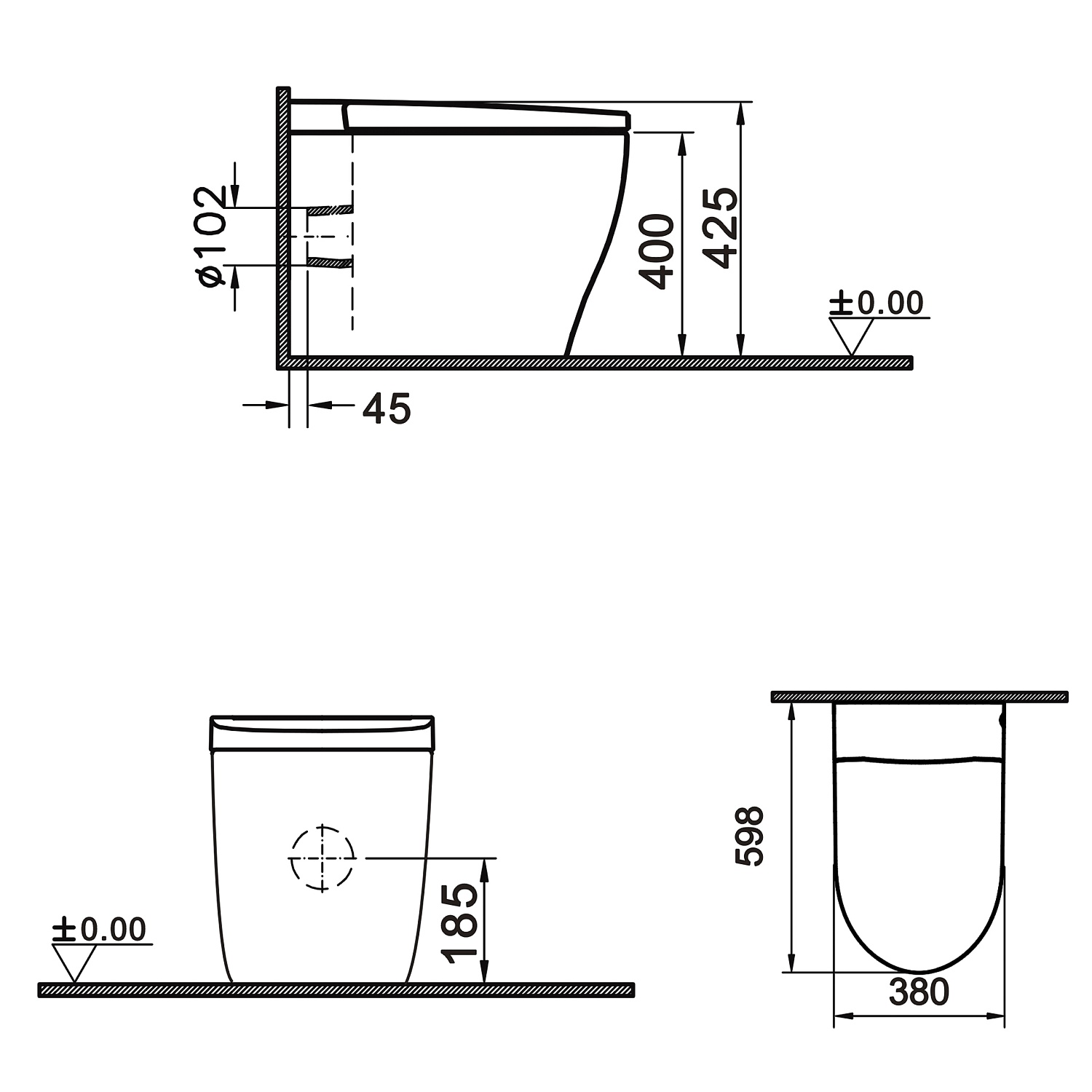 Электронный унитаз-биде Swedbe Smart 0500