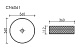 Умывальник чаша накладная круглая (цвет розовый) Cristal 360*360*112мм, CN6061