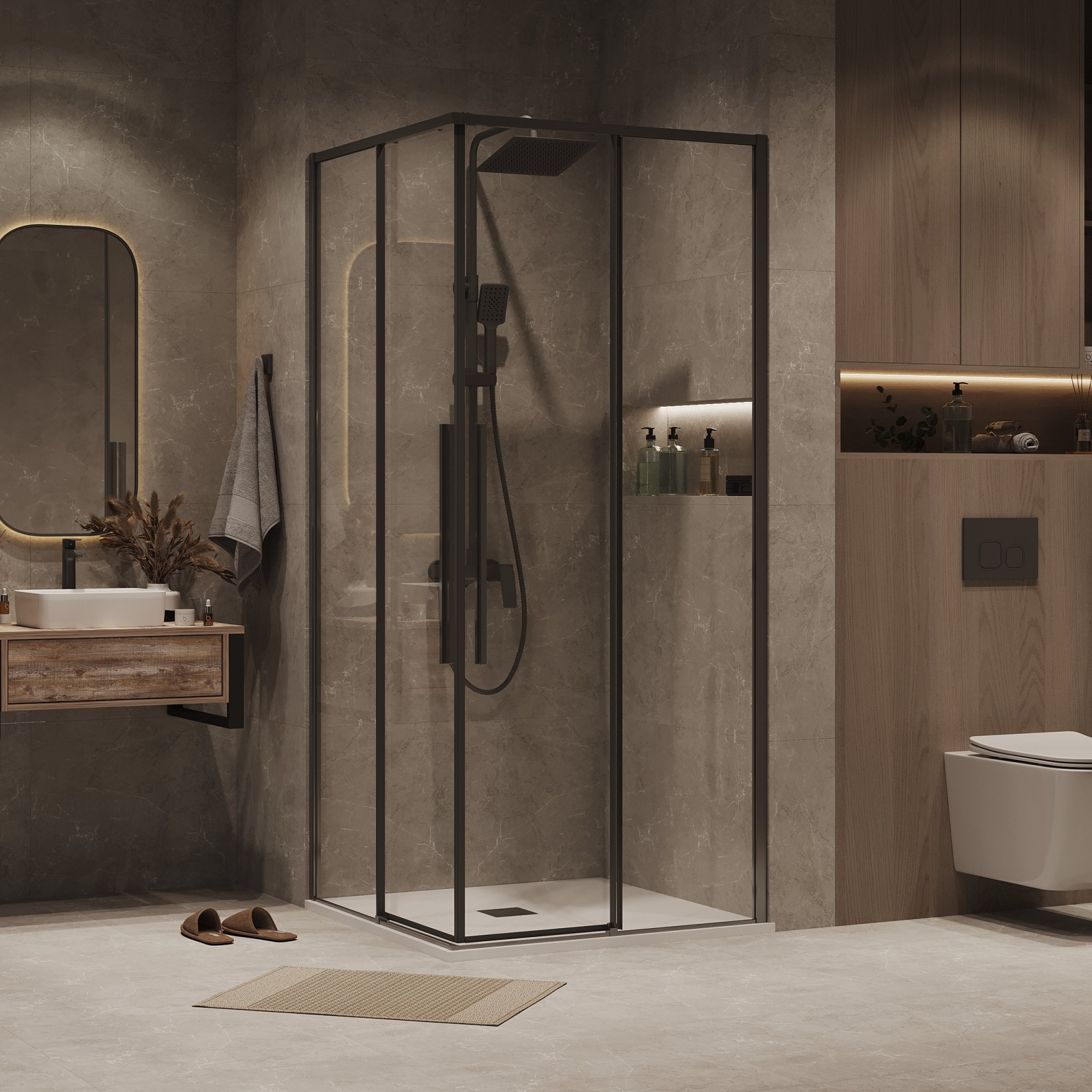 1/2 душевого ограждения 1/2.К33.01.70.42.00 Galaxy (70*195)