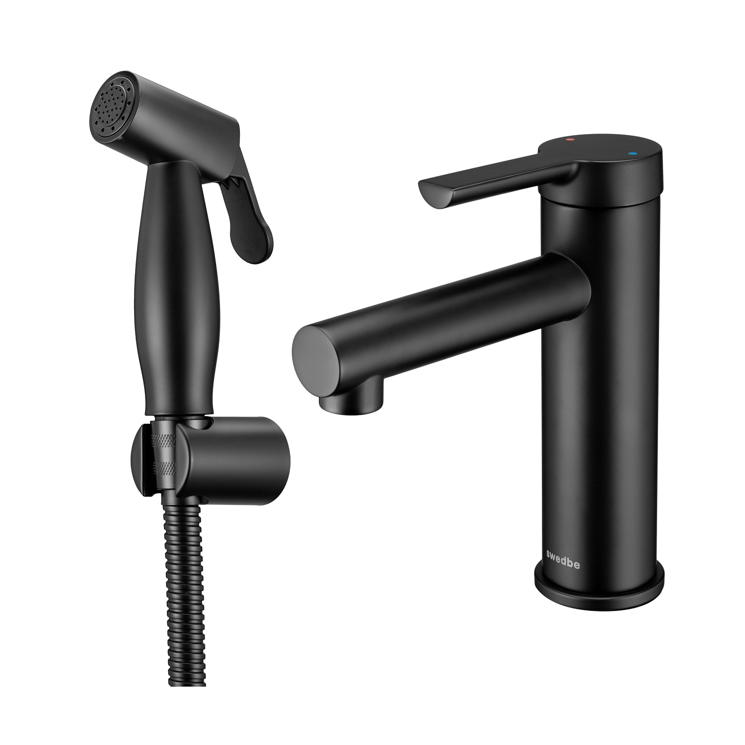 Смеситель для раковины с гигиенической лейкой Swedbe Diana 1060B