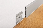 Плинтус алюминиевый на клипсах ПК-70 серебро матовое