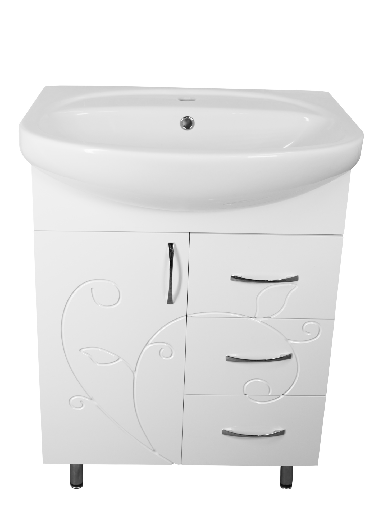 Тумба 24 ( 3 ящ.)под умывальник Стелла 65 ФЬЮЖН