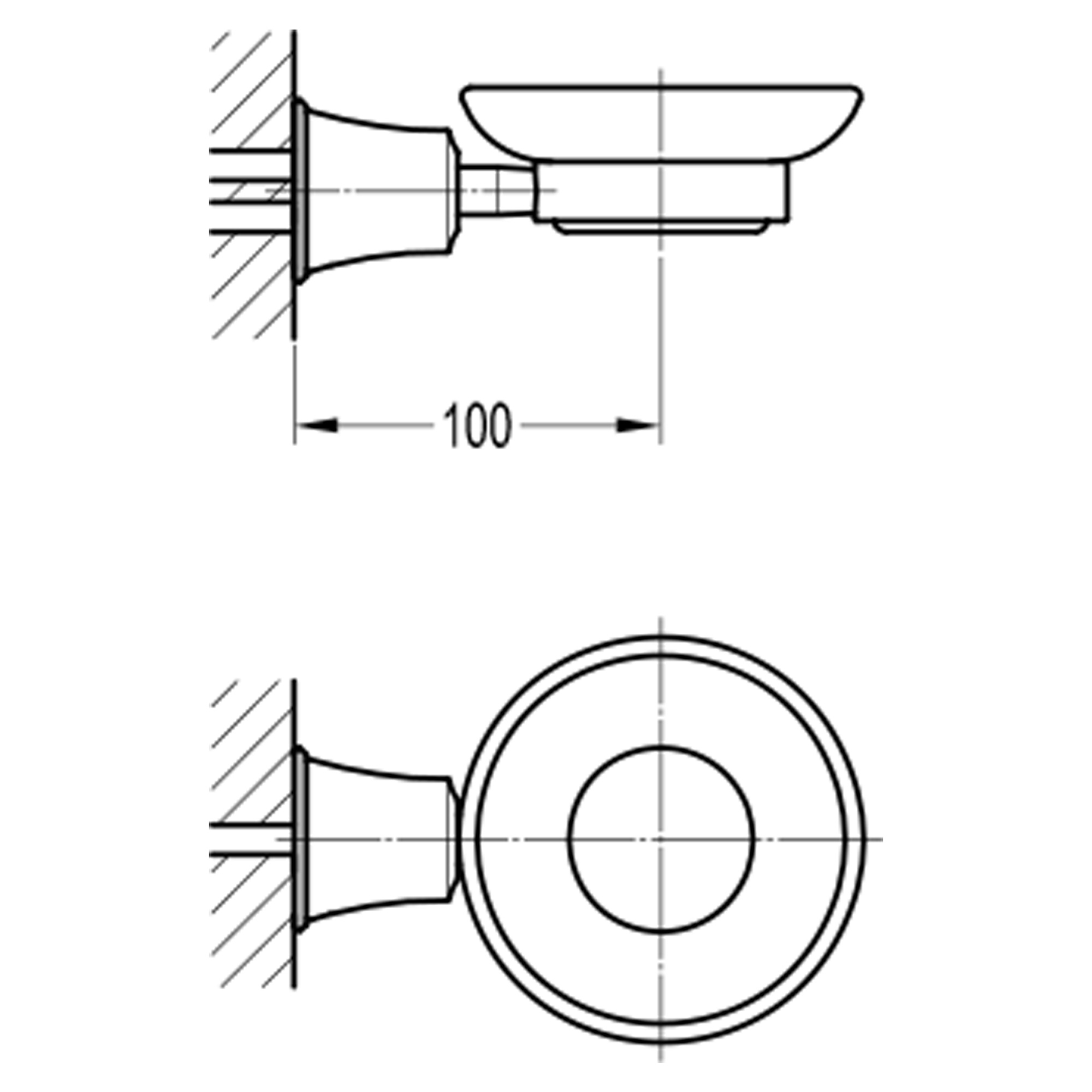 Мыльница подвесная с держателем Swedbe Terracotta Art 2542