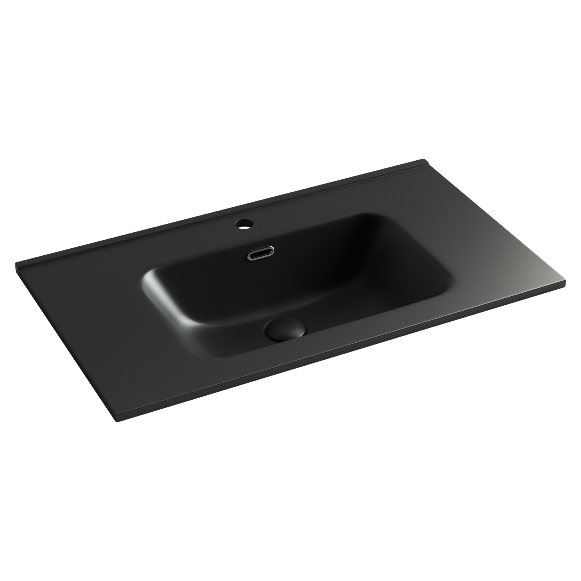 Умывальник накладной прямоугольный (цвет Черный Матовый) Element 810*465*180мм, CN7005MB