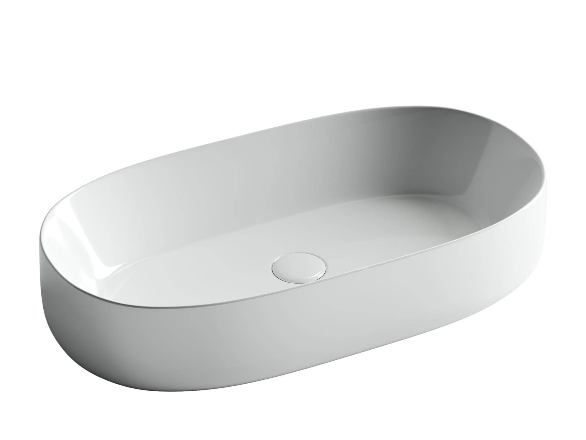 Умывальник чаша накладная овальная Element 675*350*140мм, CN5022