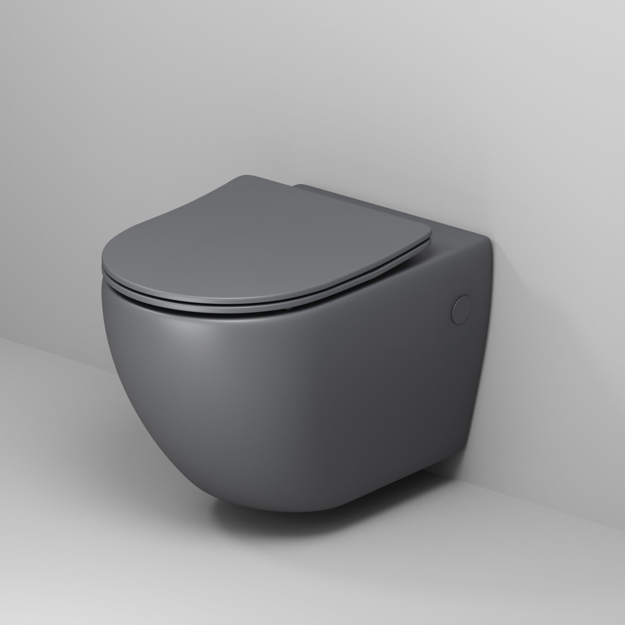 Унитаз gr-4411gms color (550*365*395) подвесной безободковый