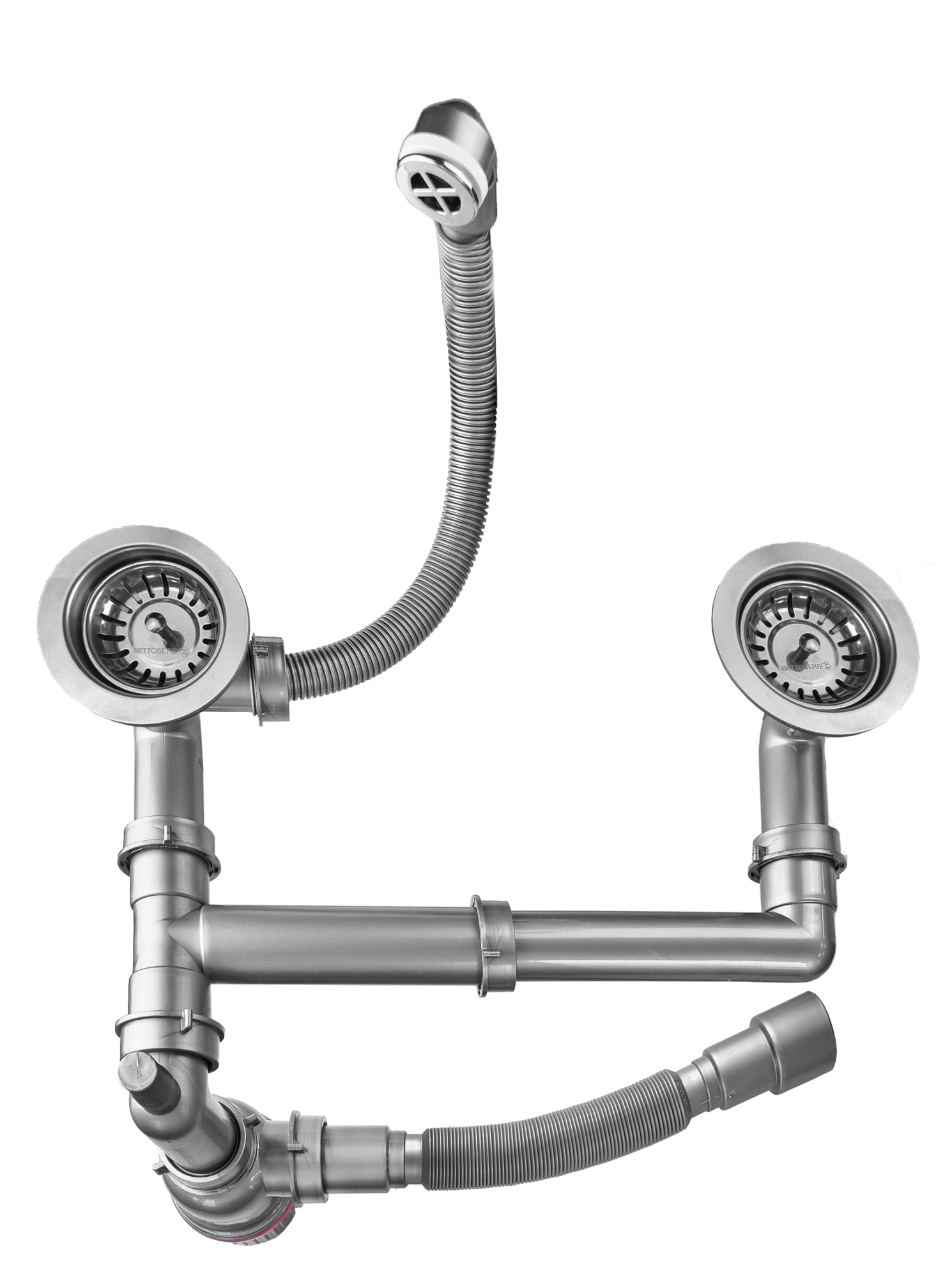 Сифон Bettoserb для мойки на 2 чаши 3 1/2"