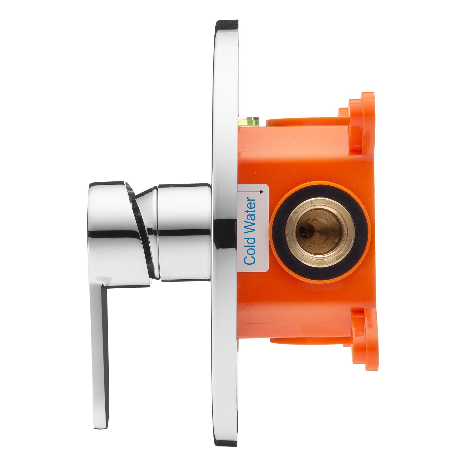 Смеситель встраиваемый подключение на 1 выход в монтажном боксе Swedbe Platta 5523