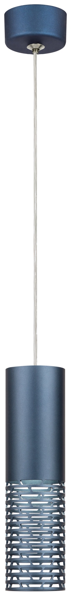 Светильник подвесной потолочный PL34 BL MR16 GU10 цилиндр синий