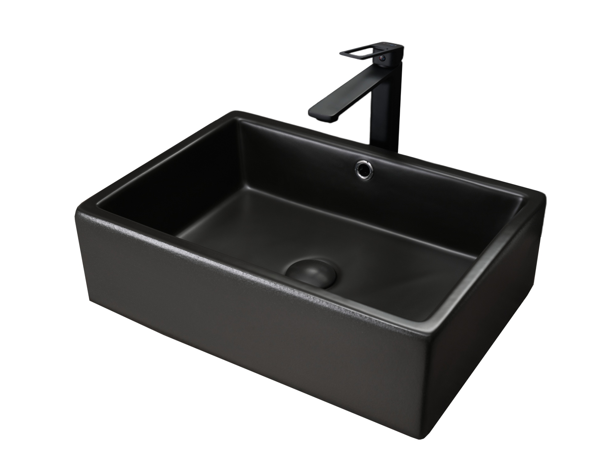 Раковина Gid N9129bg 53381 накладная черная графит 50x38x14.5