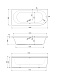 Акриловая ванна CEZARES METAURO CORNER-180-80-40-R