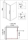 Душевое ограждение NG-43-9AG-A90G (90*90*195) квадрат, дверь распашная