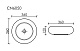 Умывальник чаша накладная круглая Element 360*360*120мм, CN6050
