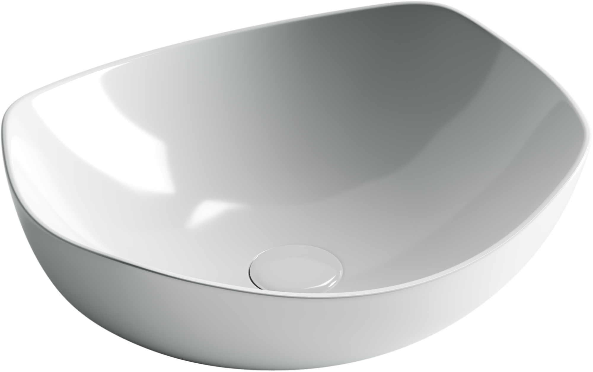 Умывальник чаша накладная овальная Element 420*385*145мм, CN5017