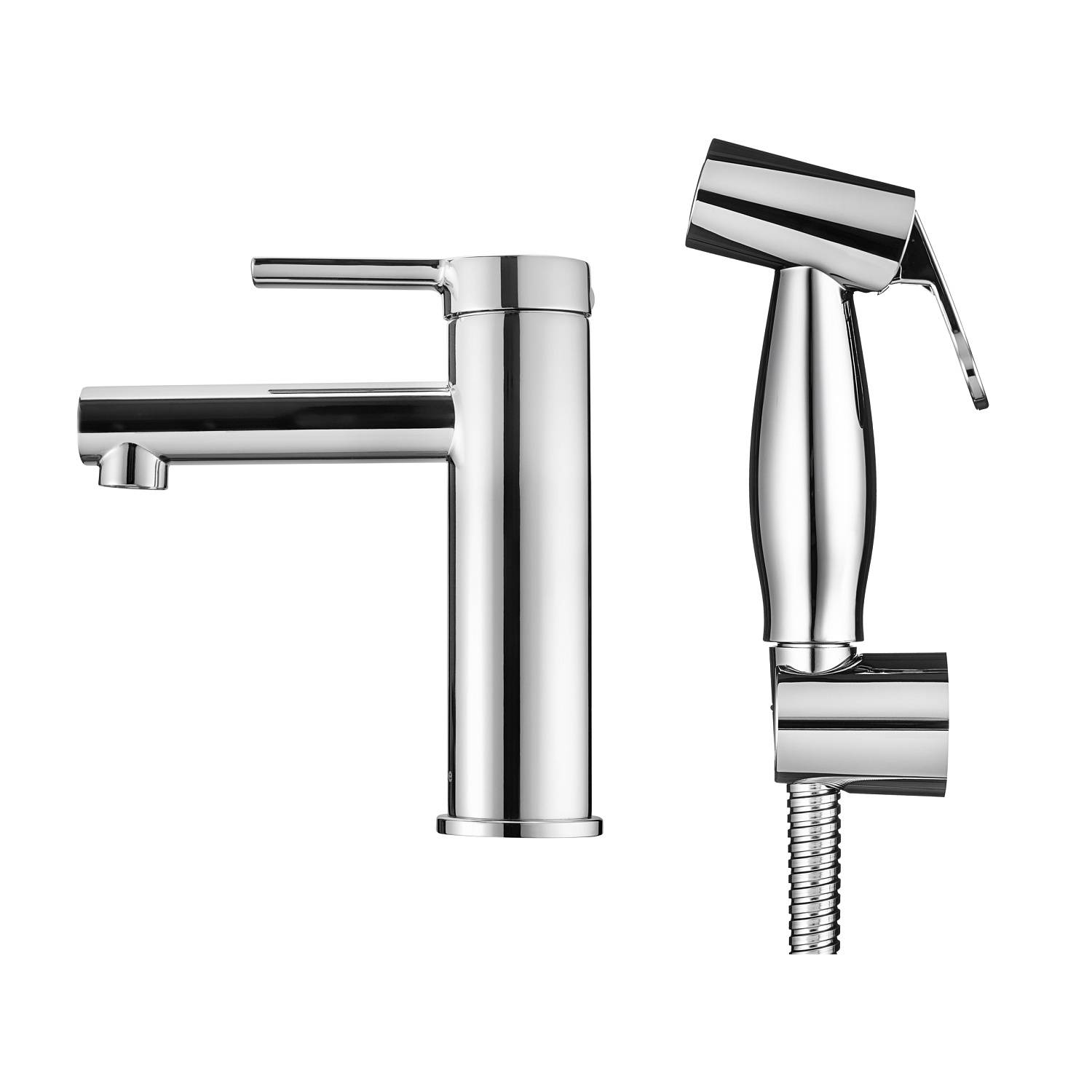 Смеситель для раковины с гигиенической лейкой Swedbe Diana 1060