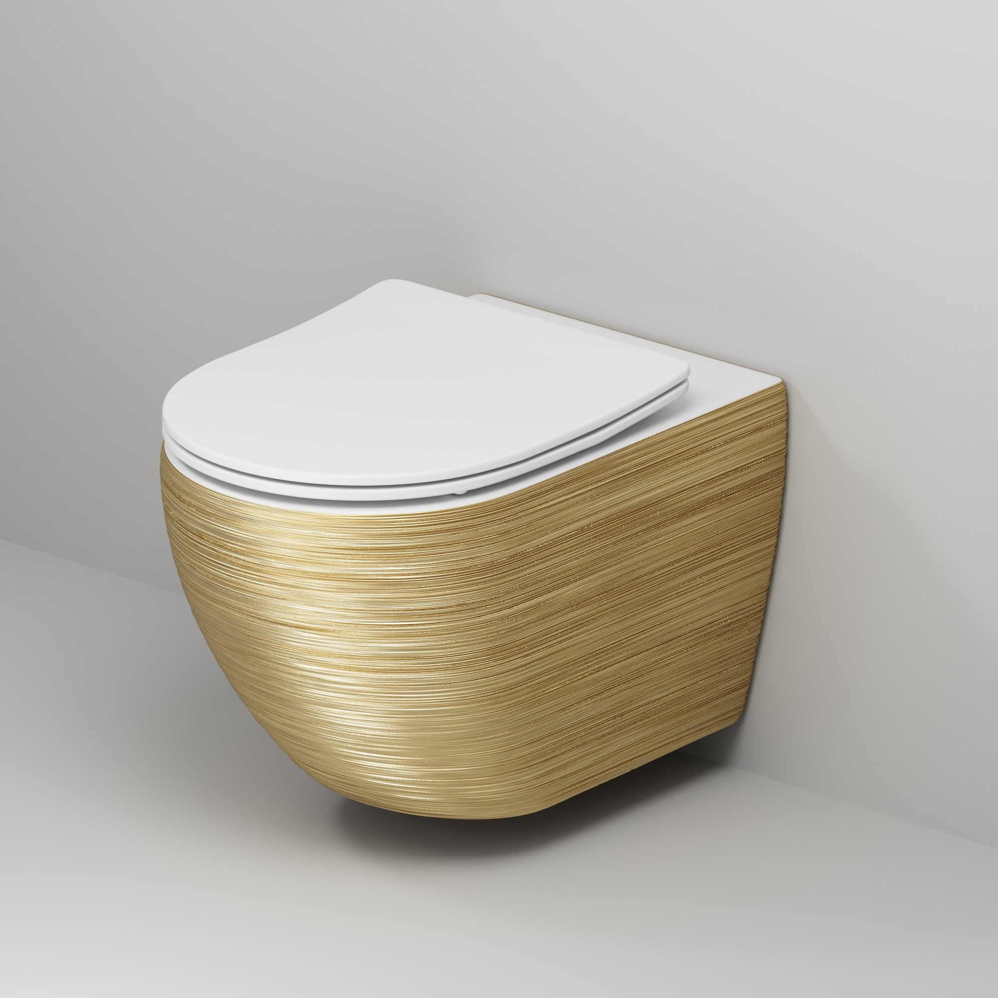 Унитаз gr-4411gws color (550*366*395) подвесной безободковый