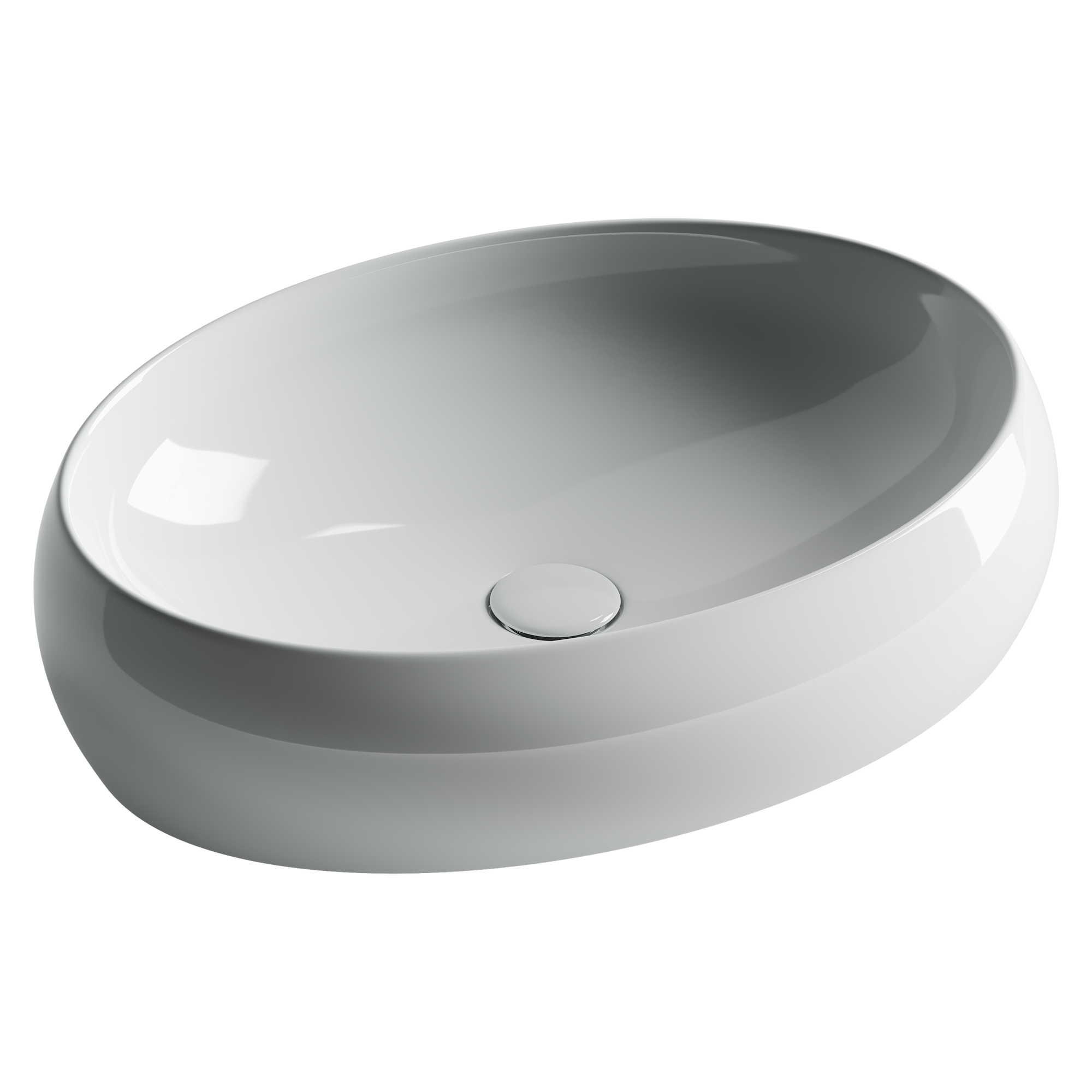 Умывальник чаша накладная овальная Element 560*390*150мм, CN5033