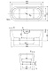 Акриловая ванна CEZARES SLIM CENTRAL-180-80-60-W37-SET