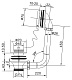 Слив-перелив для BB04/05/06/20/21/22 BB-OVF-02-CRM, хром