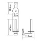 Держатель туалетной бумаги WasserKRAFT Exter K-5297