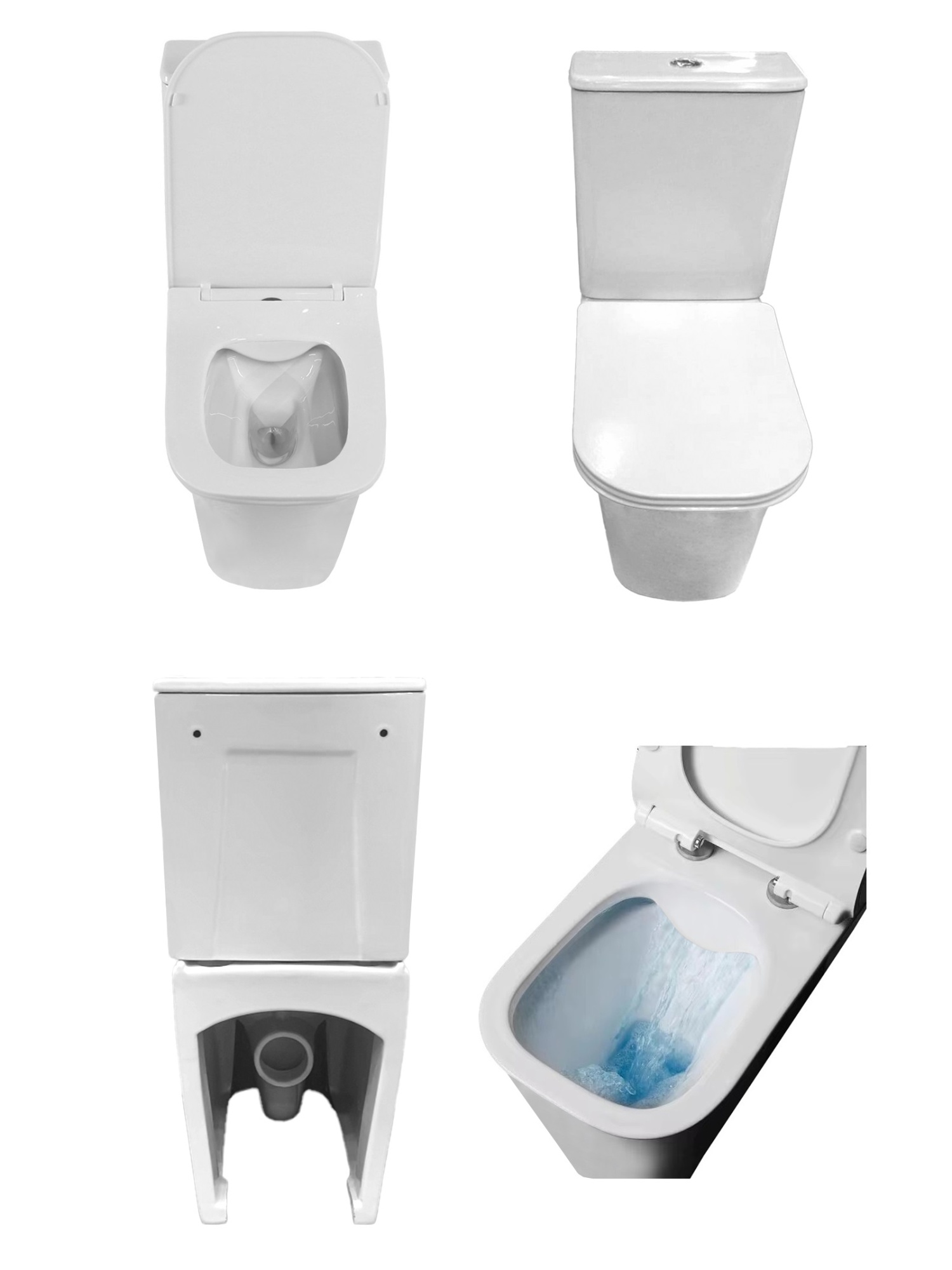 Унитаз ARNO напольный безободковый Ceruttispa CT7838 (620х345х800)