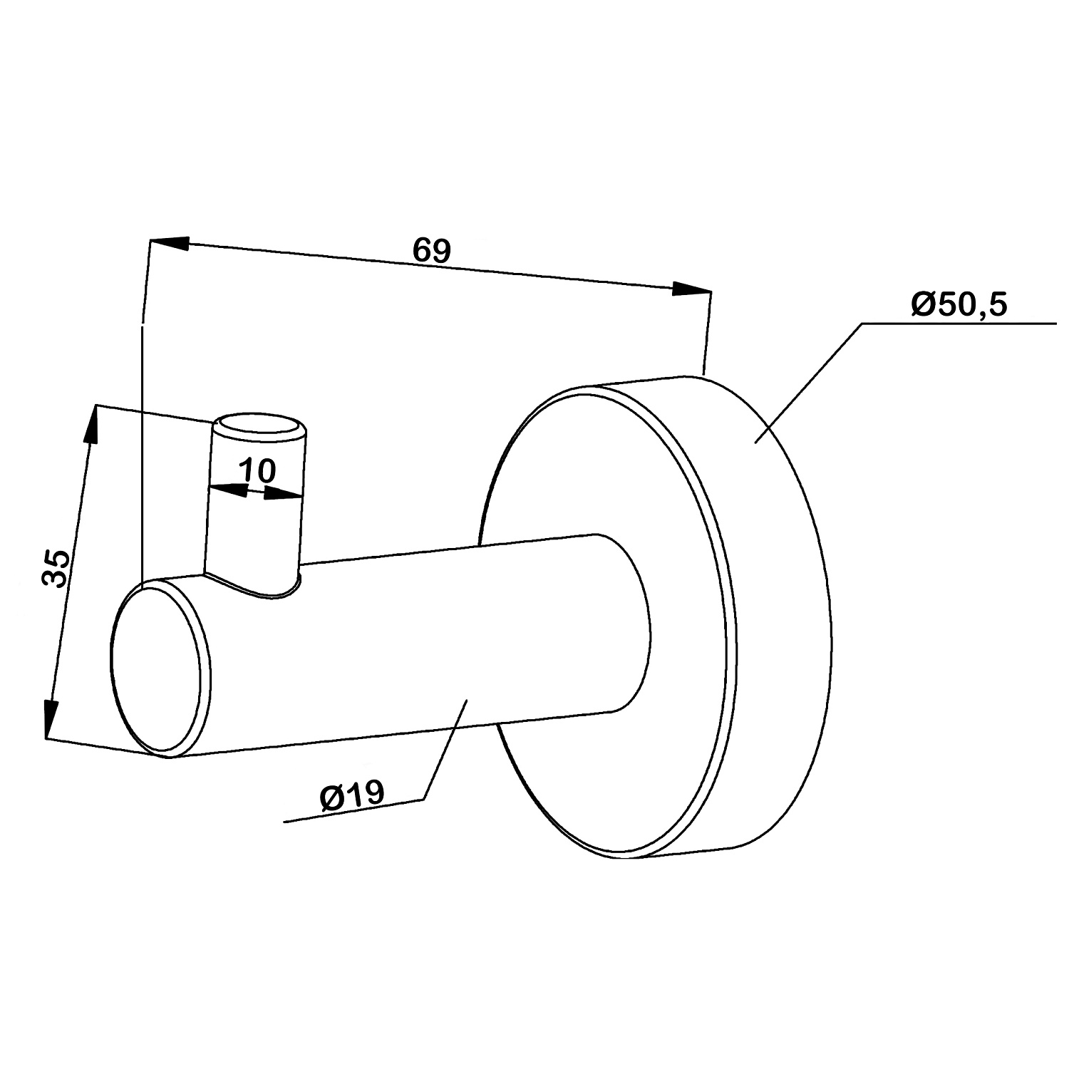 Крючок Swedbe Attribut 9804B