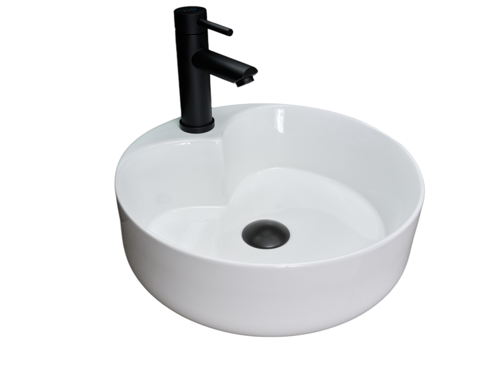 Раковина Gid N9013 51208 накладная белая 40x40x13