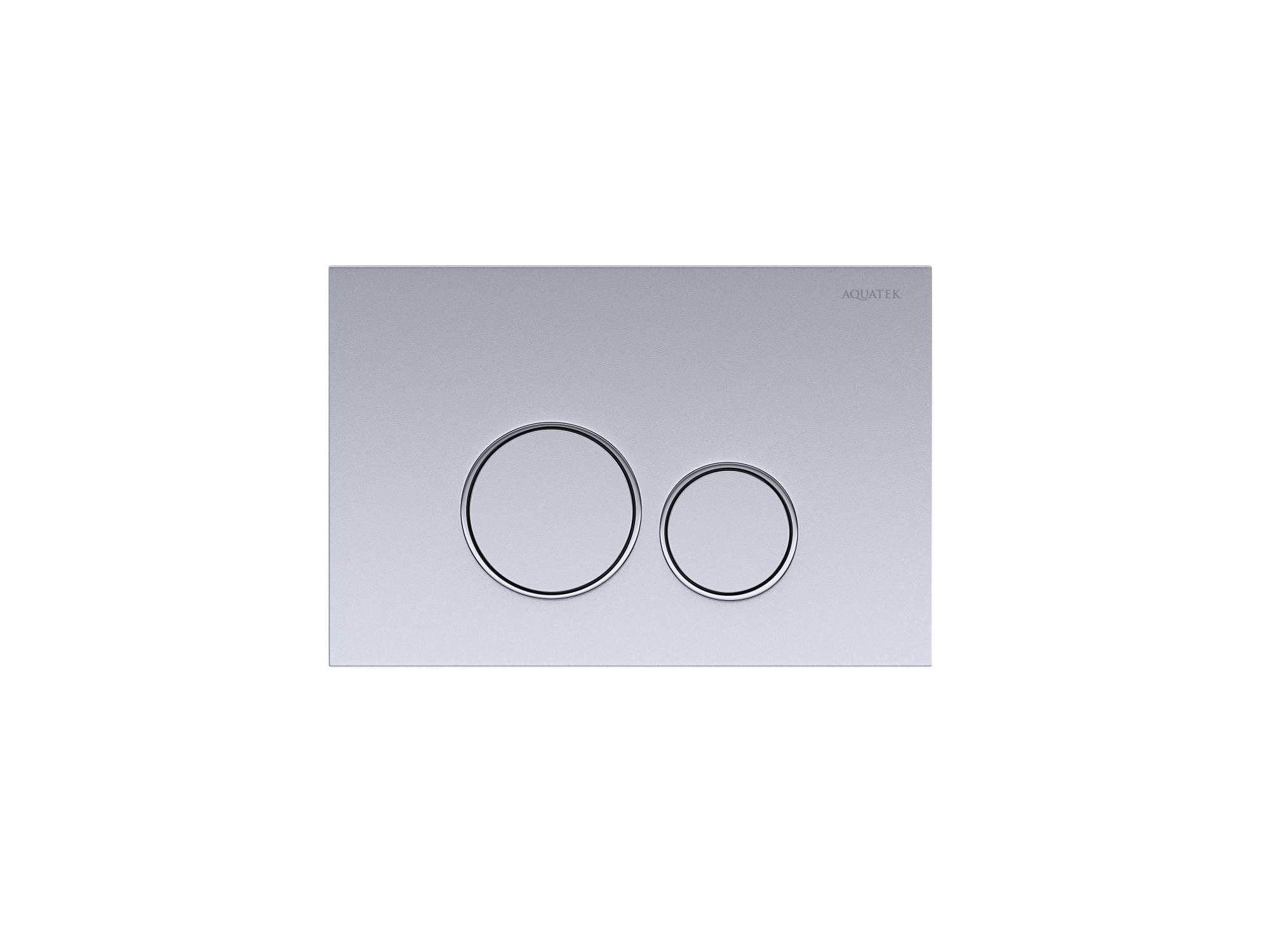 Панель смыва Aquatek Хром матовая ободок хром (клавиши круглые) KDI-0000019