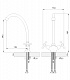 Смеситель для кухонной мойки Rossinka G (G02-71)