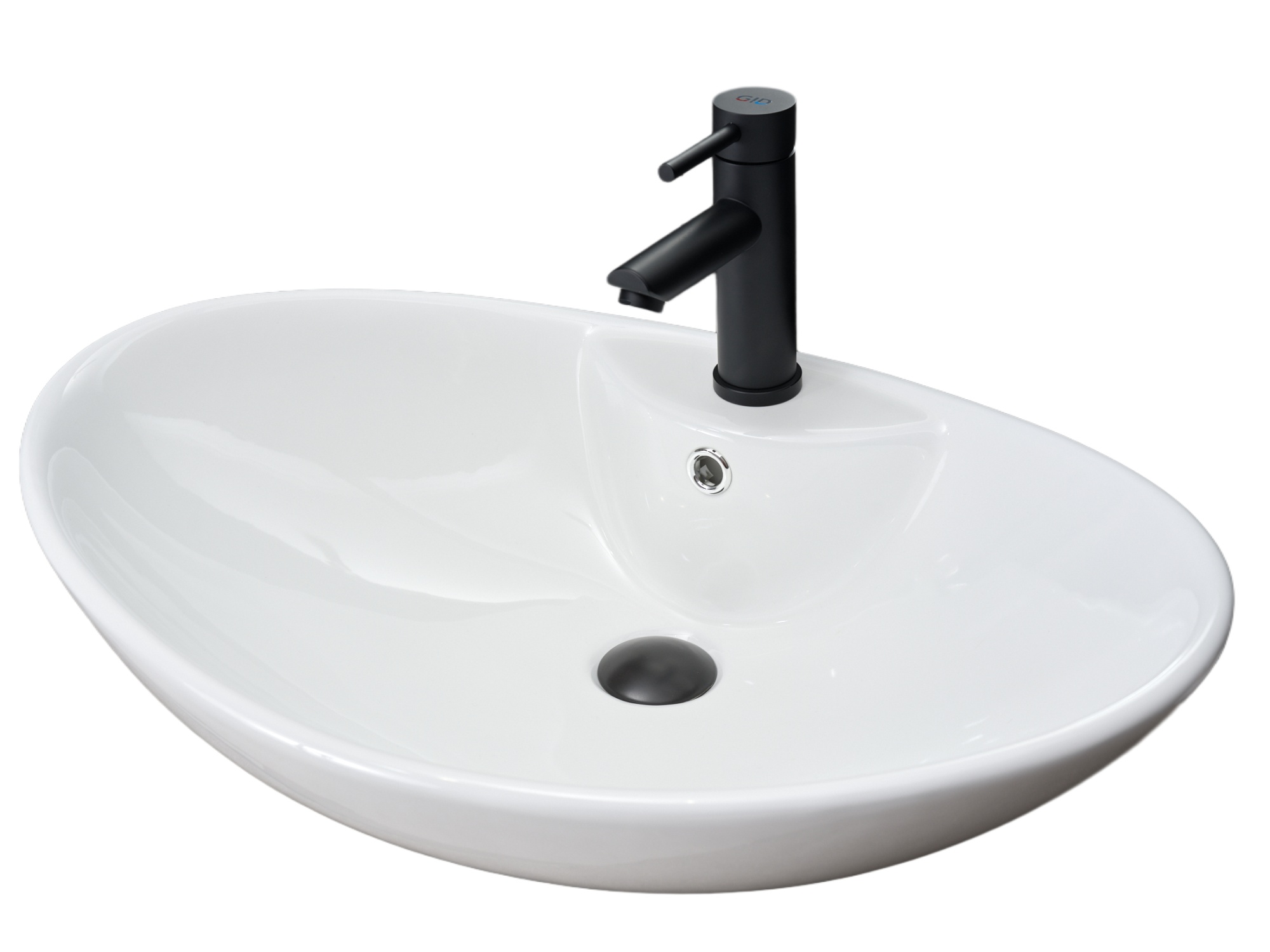 Раковина Gid N9004 51205 накладная белая 65x43.5x20