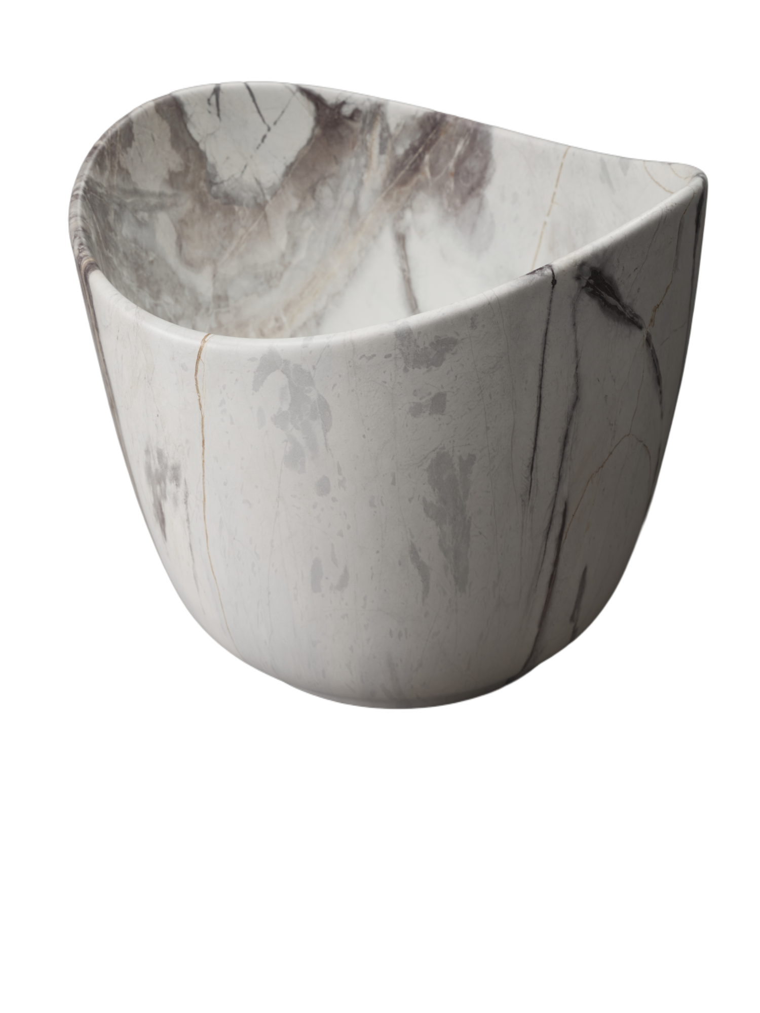 Раковина Gid Mnc9303 54479 накладная под камень матовая 36x36x32