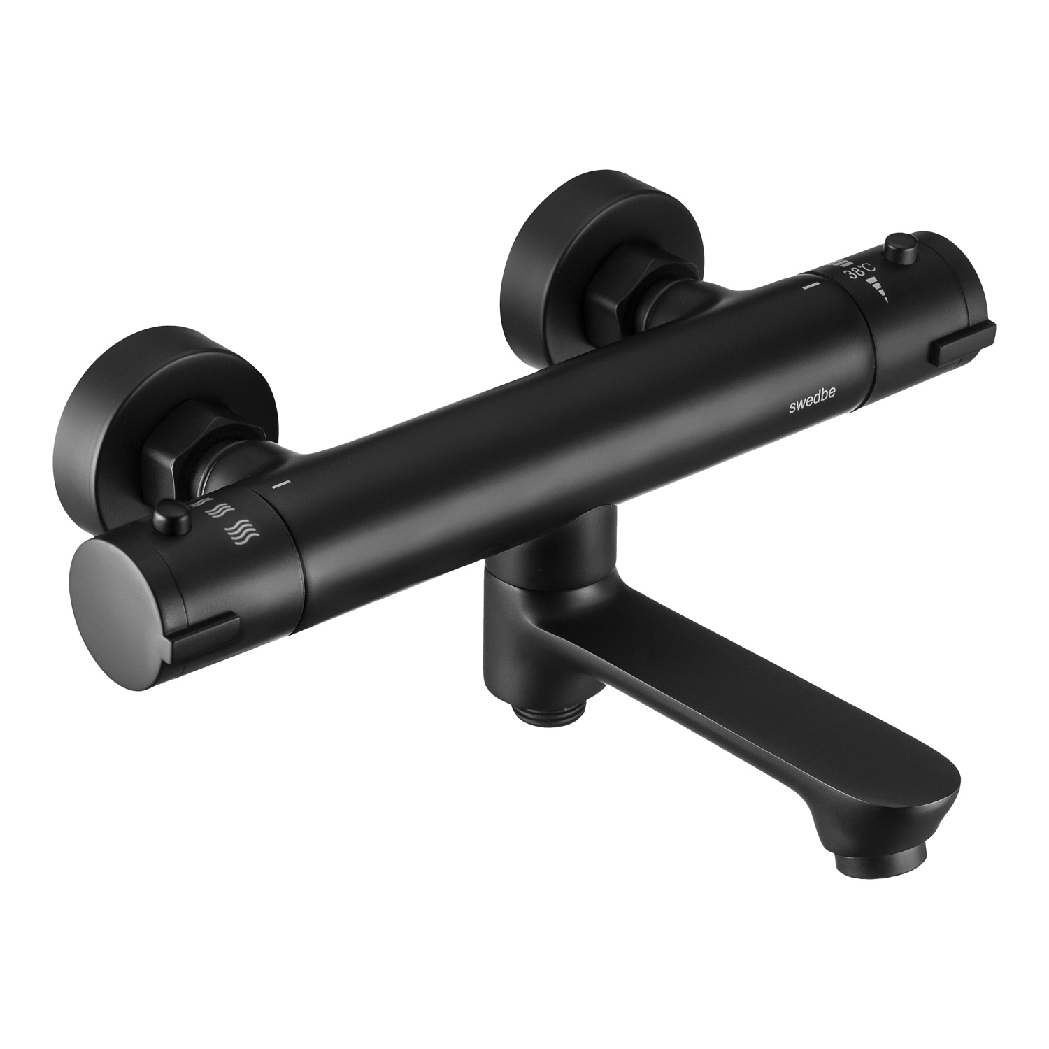 Смеситель термостатический для ванны с поворотным изливом Swedbe Mercury 9045B