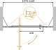 Душевая дверь CEZARES MOLVENO-BA-12-70+40-C-Cr-IV