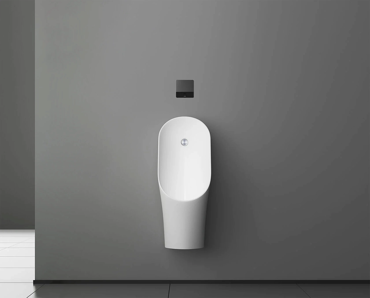 Клавиша смыва для писсуара ARROW AG7107AB, сенсор, стекло, черный