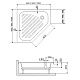 Душевой поддон трапеция RGW BT/CL-S, 16180588-51