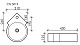 Умывальник подвесной угловой Element 310*430*125мм, CN5019