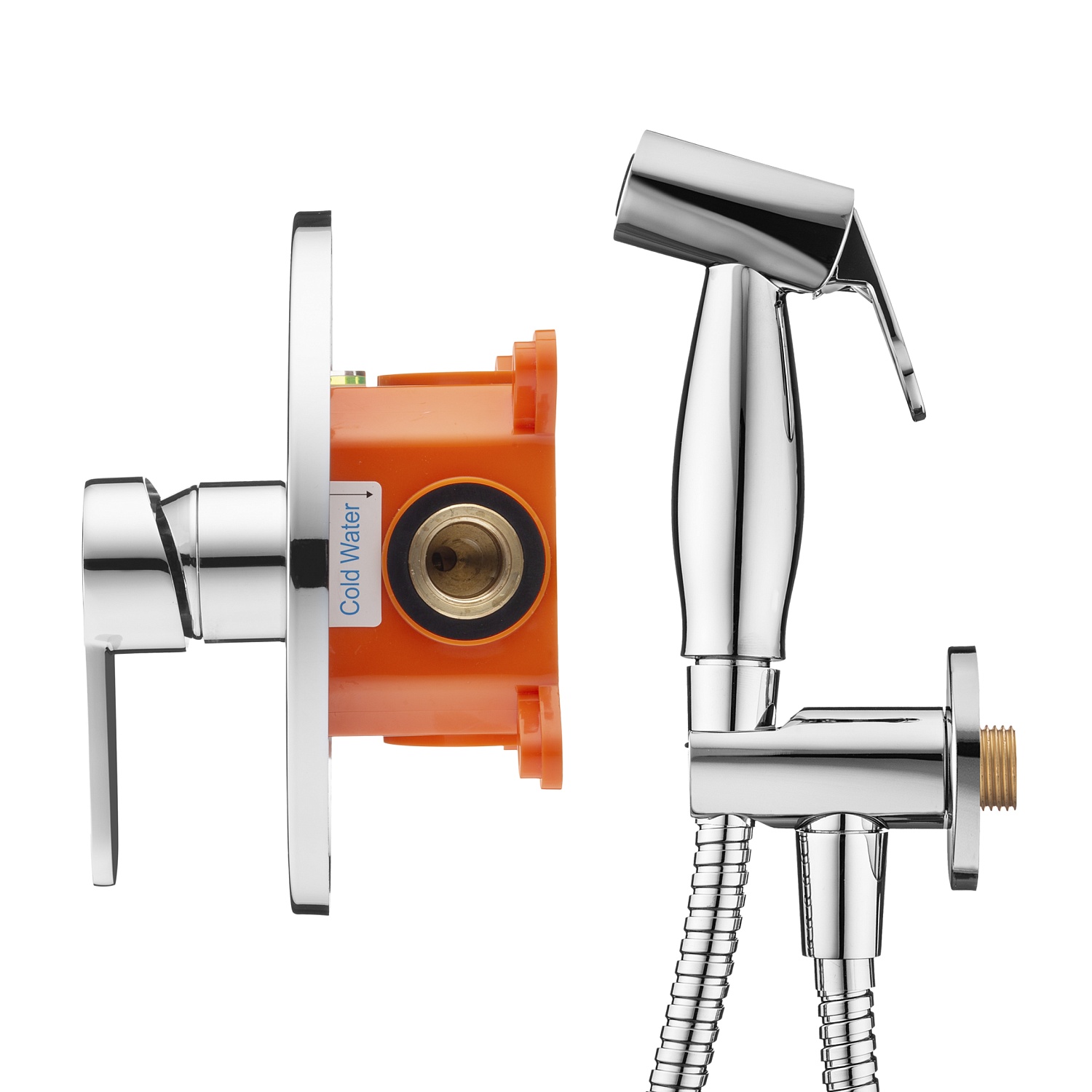 Гигиенический набор со встраиваемым смесителем Swedbe Platta 5524